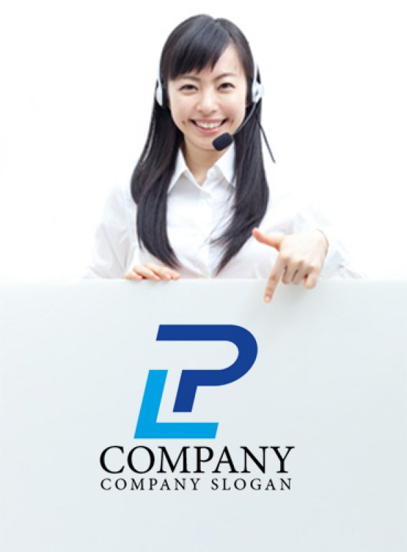 画像3: P・L・前進・アルファベット・ロゴ・マークデザイン3056 (3)