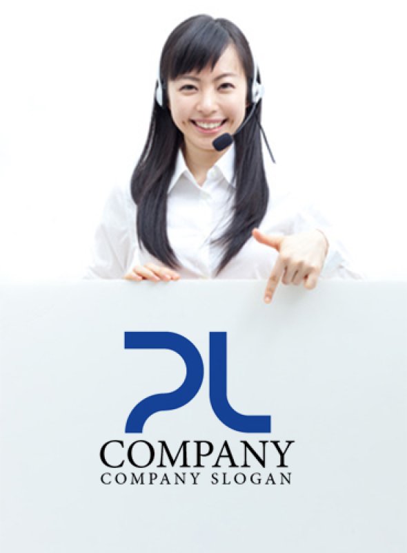 画像3: P・L・線・シンプル・アルファベット・ロゴ・マークデザイン3058 (3)