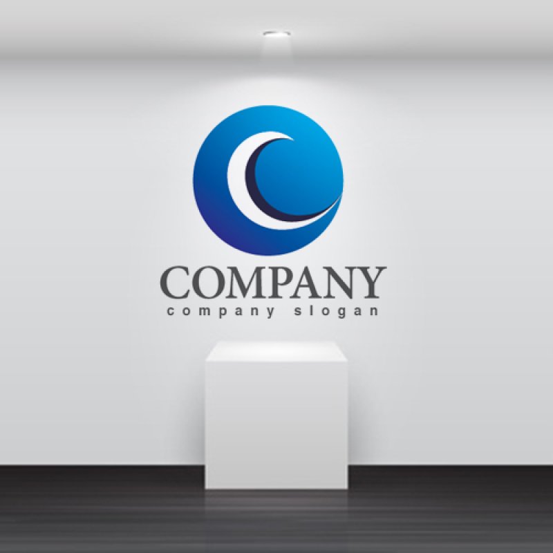 画像3: C・曲線・輪・アルファベット・グラデーション・ロゴ・マークデザイン3062 (3)