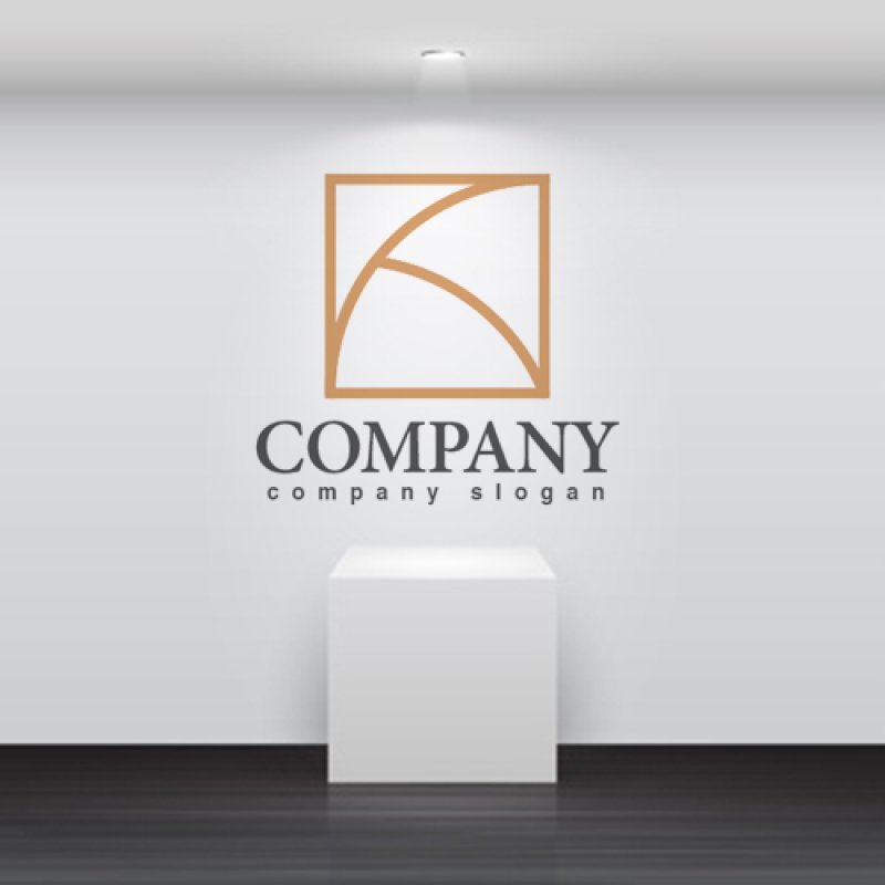 画像2: K・四角・線・アルファベット・ロゴ・マークデザイン3067 (2)