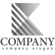 画像4: K・三角・射線・アルファベット・グラデーション・ロゴ・マークデザイン3070