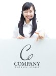 画像3: C・葉・曲線・アルファベット・ロゴ・マークデザイン3082 (3)