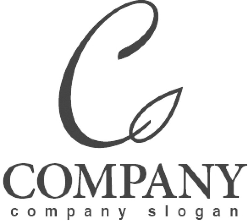 画像4: C・葉・曲線・アルファベット・ロゴ・マークデザイン3082 (4)