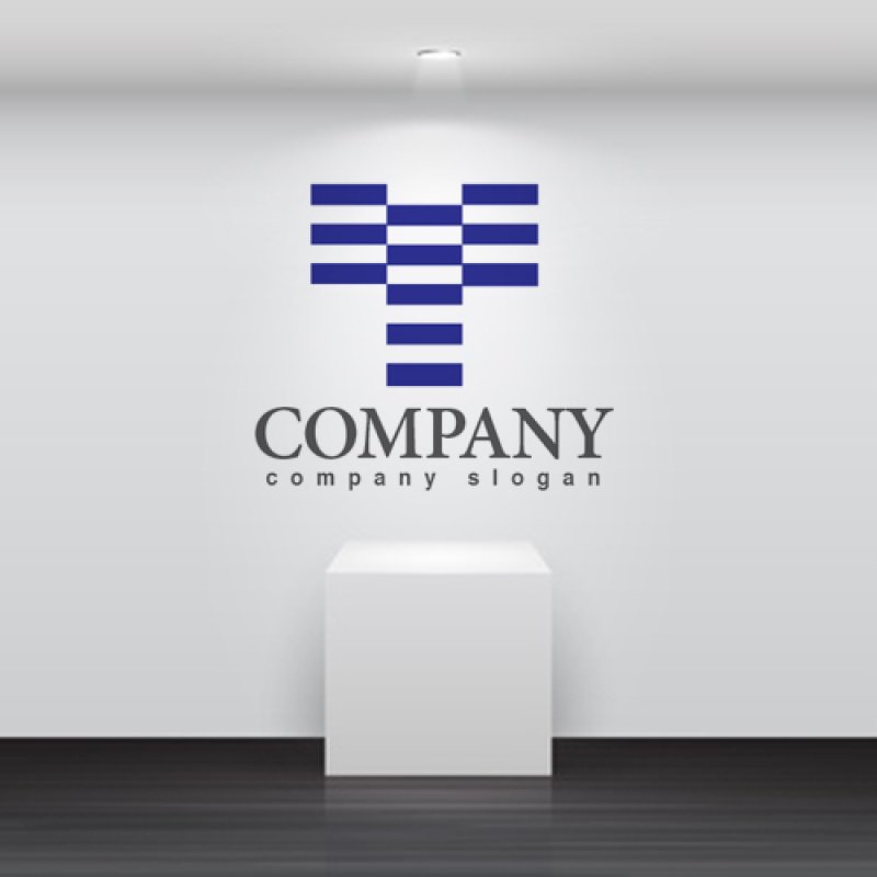 画像2: T・階層・線・シンプル・アルファベット・ロゴ・マークデザイン3097 (2)