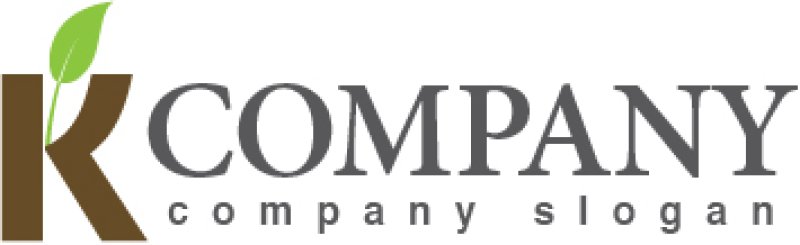 画像5: K・葉・植木・アルファベット・ロゴ・マークデザイン3100 (5)