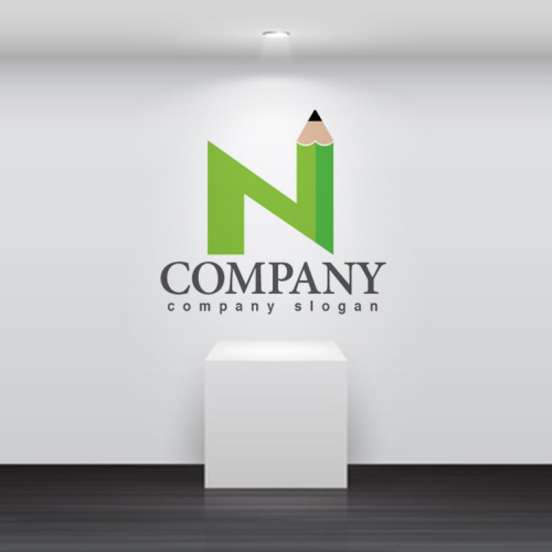 画像2: N・鉛筆・勉強・ロゴ・マークデザイン3102 (2)