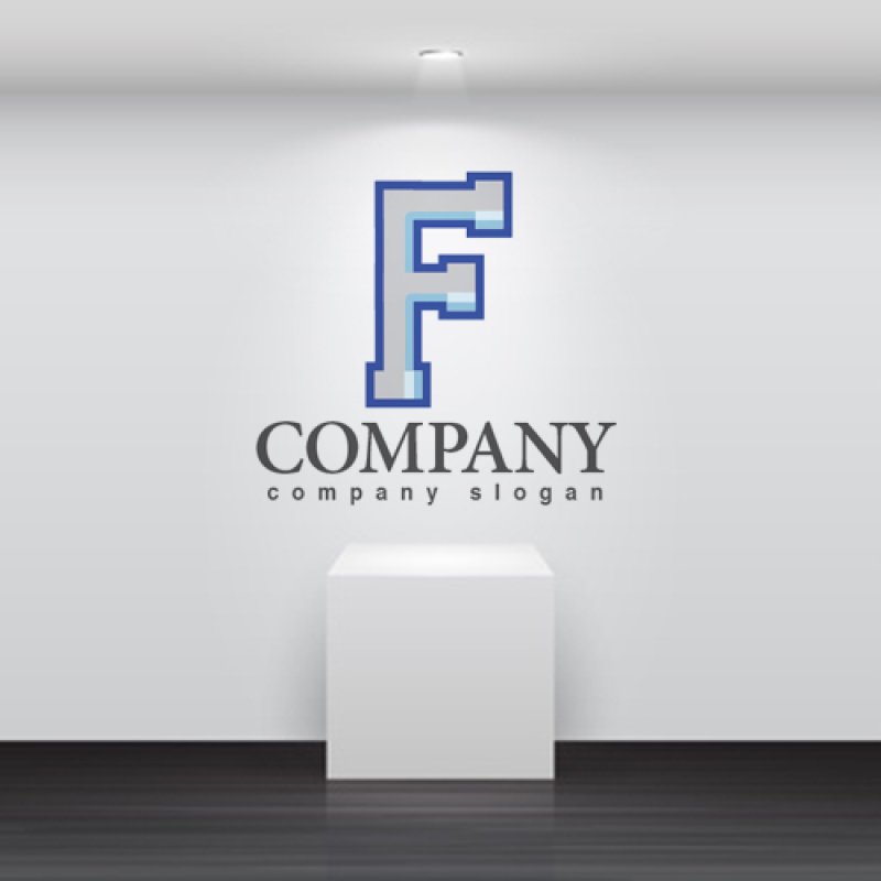 画像2: F・配管・アルファベット・ロゴ・マークデザイン3105 (2)