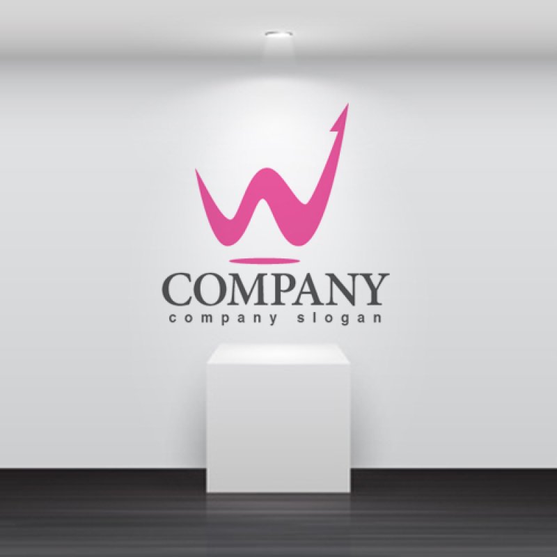 画像2: W・矢印・曲線・アルファベット・ロゴ・マークデザイン3107 (2)