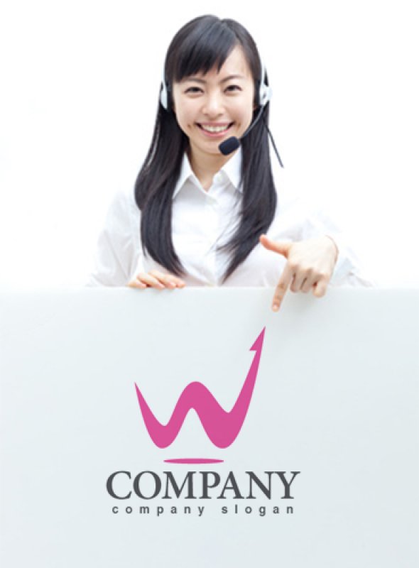 画像3: W・矢印・曲線・アルファベット・ロゴ・マークデザイン3107 (3)