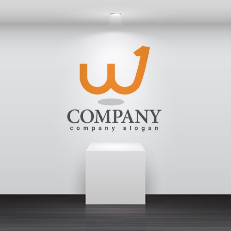 画像2: W・1・線・上昇・アルファベット・ロゴ・マークデザイン3108 (2)