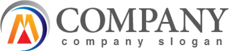 画像5: M・曲線・輪・グラデーション・アルファベット・ロゴ・マークデザイン3121 (5)