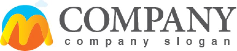 画像5: M・輪・曲線・雲・アルファベット・ロゴ・マークデザイン3129 (5)