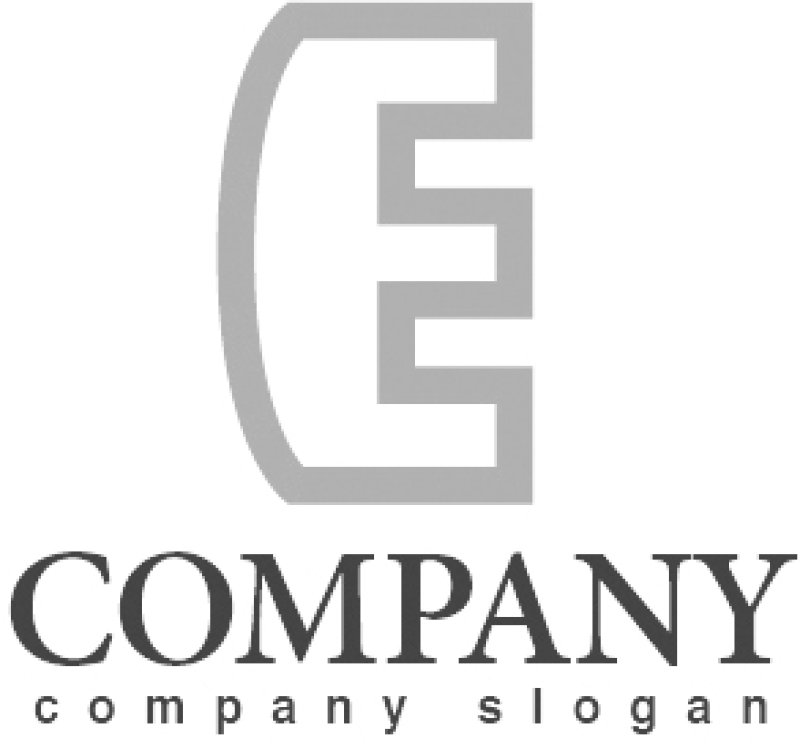 画像4: E・シンプル・鍵・アルファベット・ロゴ・マークデザイン3134 (4)