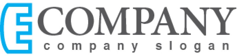 画像5: E・シンプル・鍵・アルファベット・ロゴ・マークデザイン3134 (5)