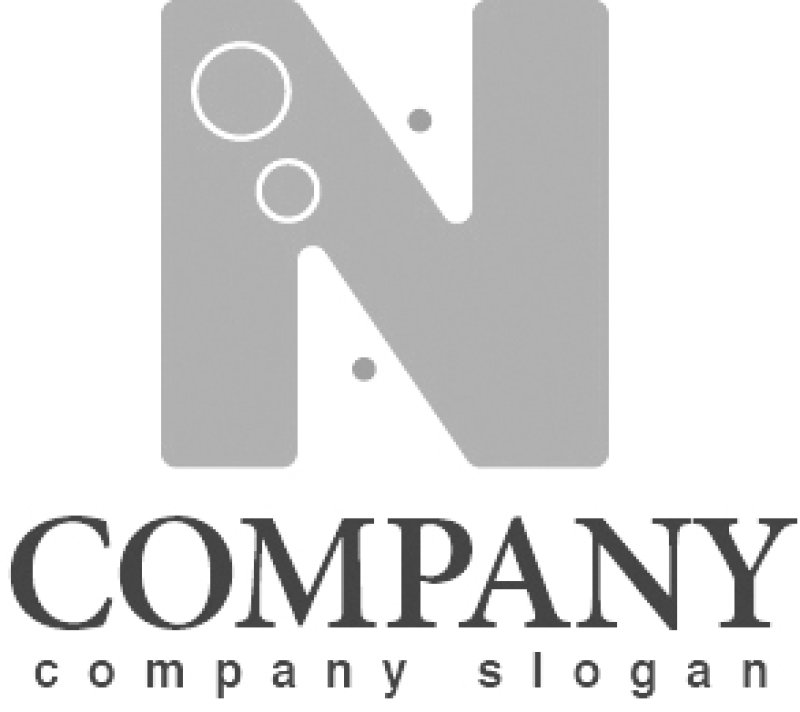 画像4: N・魚・泡・アルファベット・ロゴ・マークデザイン3136 (4)