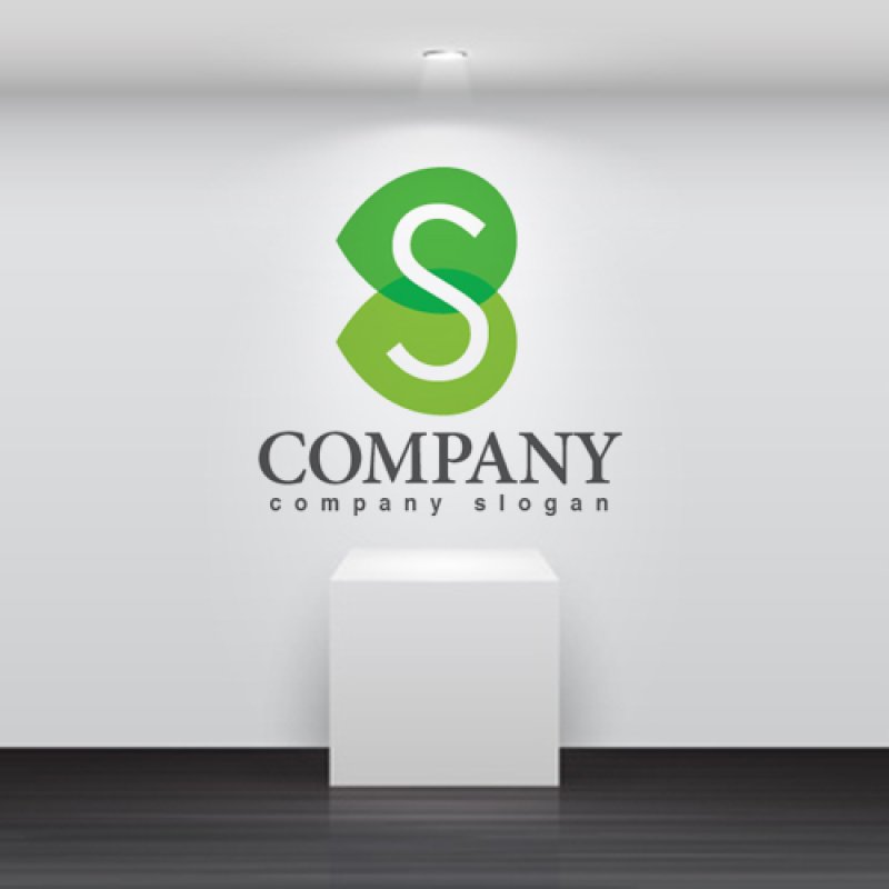 画像2: S・葉・曲線・ロゴ・マークデザイン3139 (2)