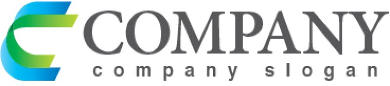 画像5: C・曲線・シンプル・グラデーション・アルファベット・ロゴ・マークデザイン3145 (5)