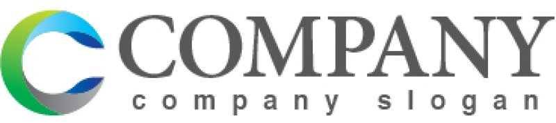 画像5: C・シンプル・グラデーション・アルファベット・ロゴ・マークデザイン3146 (5)