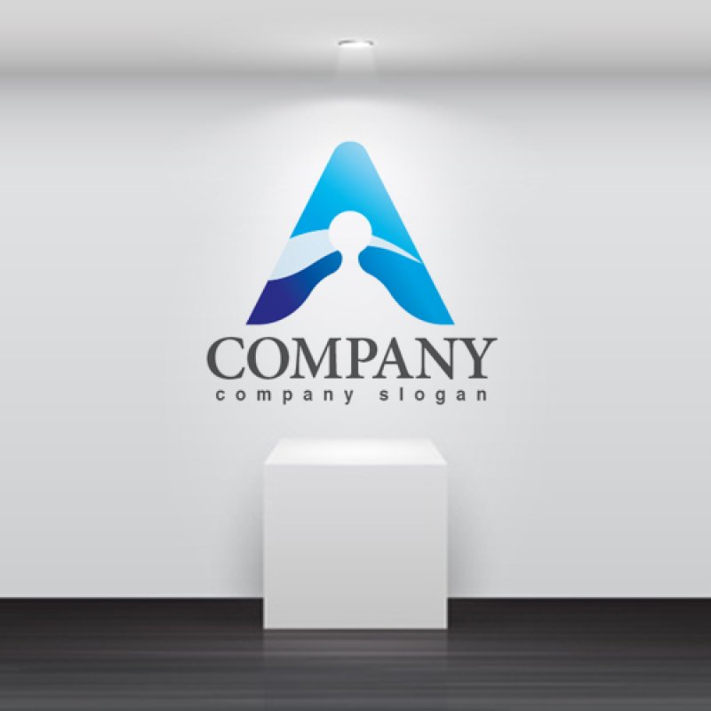 画像2: A・山・印・グラデーション・ロゴ・マークデザイン3154 (2)