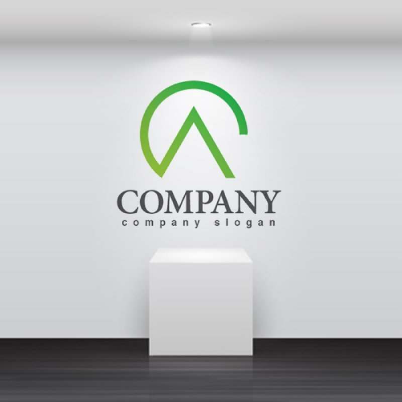 画像2: A・輪・シンプル・グラデーション・アルファベット・ロゴ・マークデザイン3161 (2)