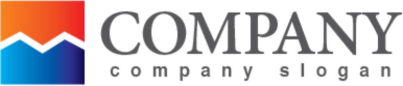 画像5: M・四角・山・グラデーション・アルファベット・ロゴ・マークデザイン3172 (5)