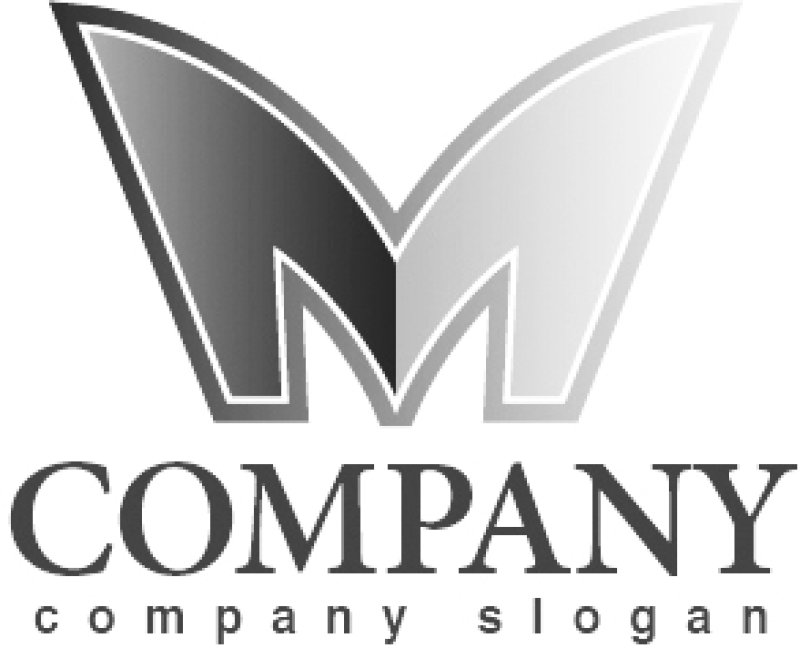 画像4: M・羽・蝶・グラデーション・アルファベット・ロゴ・マークデザイン3181 (4)