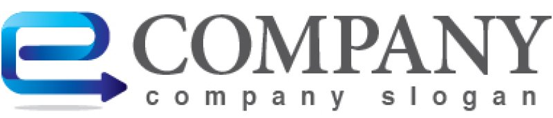 画像5: e・矢印・線・前進・グラデーション・ロゴ・マークデザイン3205 (5)