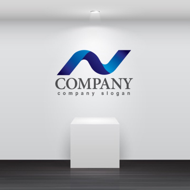 画像2: N・曲線・シンプル・グラデーション・ロゴ・マークデザイン3234 (2)