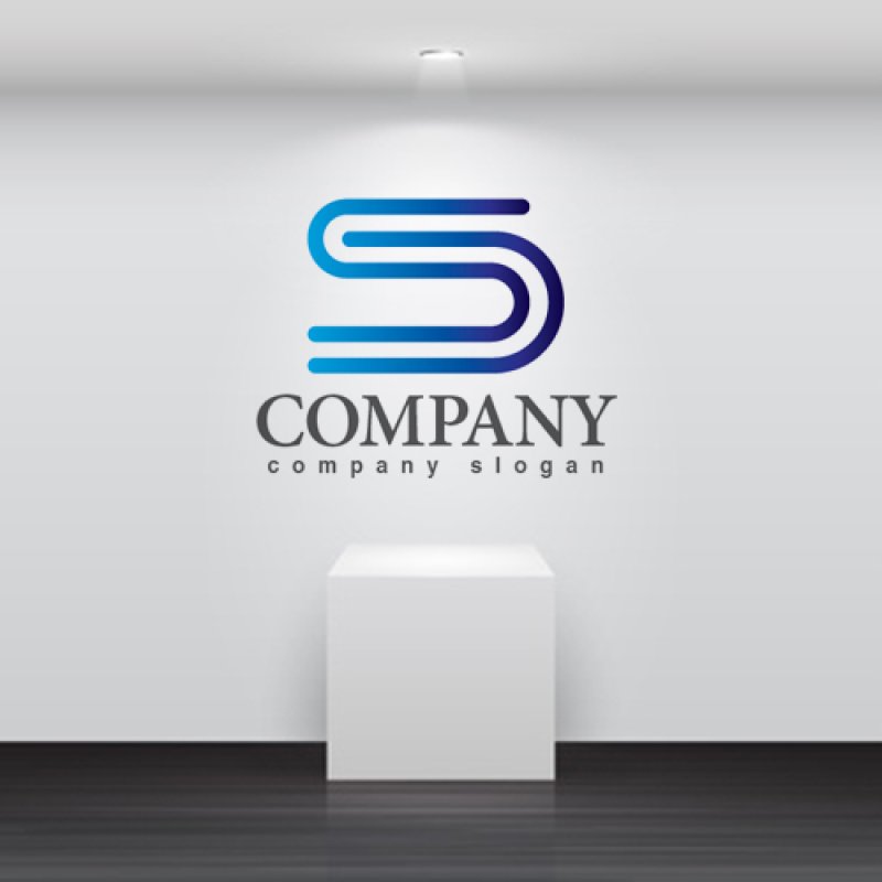 画像2: S・曲線・グラデーション・ロゴ・マークデザイン3238 (2)