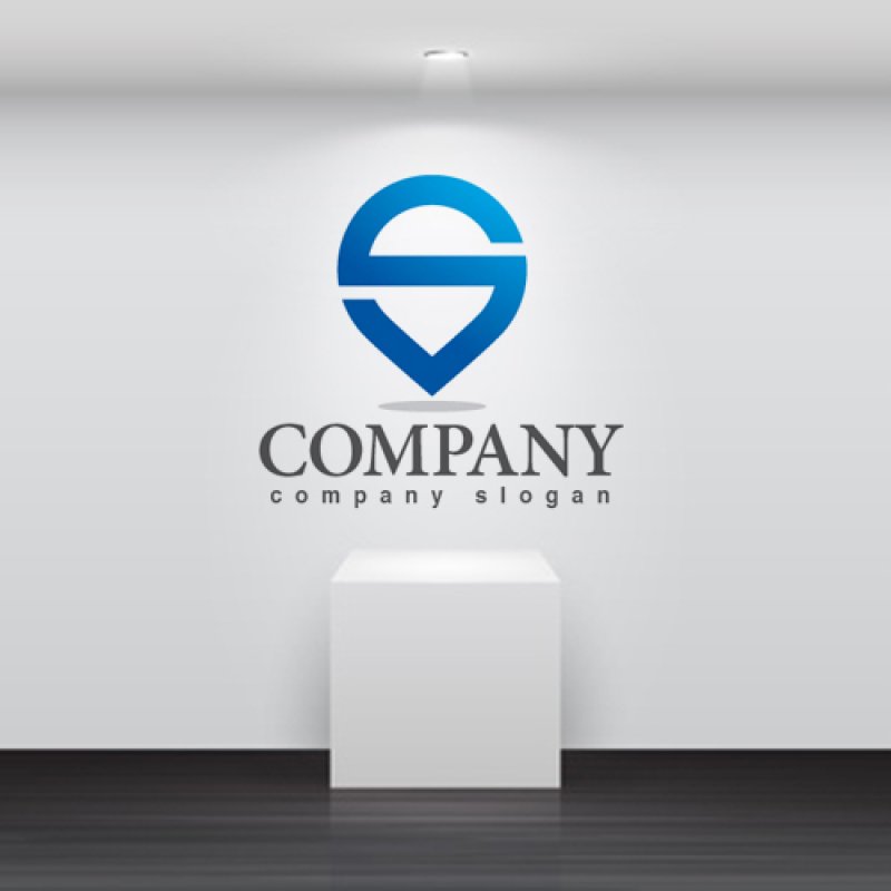 画像2: S・曲線・こま・グラデーション・ロゴ・マークデザイン3243 (2)