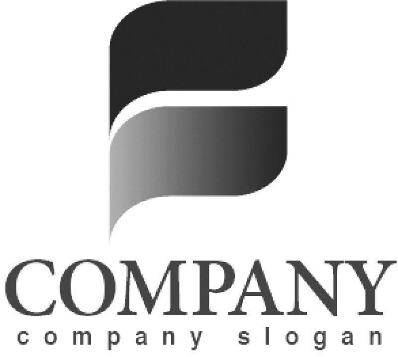 画像4: F・曲線・シンプル・葉・グラデーション・ロゴ・マークデザイン3253 (4)