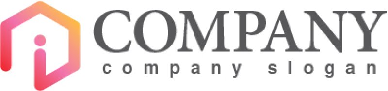 画像5: i・六角形・グラデーション・アルファベット・ロゴ・マークデザイン3274 (5)