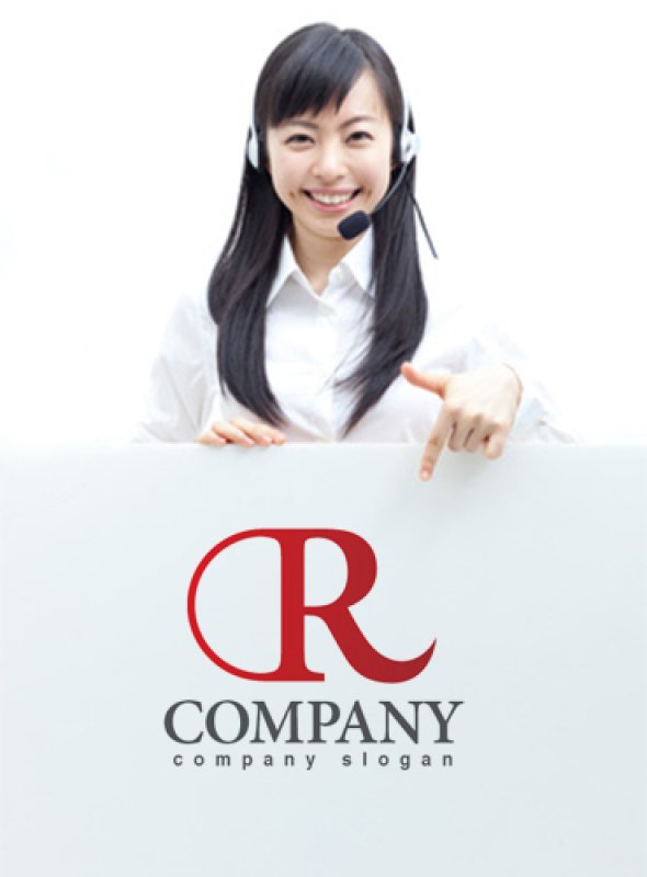 画像3: R・輪・シンプル・グラデーション・アルファベット・ロゴ・マークデザイン3280 (3)