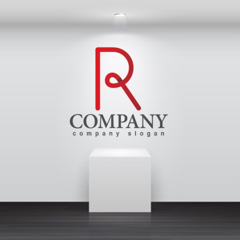 画像2: R・線・シンプル・グラデーション・アルファベット・ロゴ・マークデザイン3283 (2)