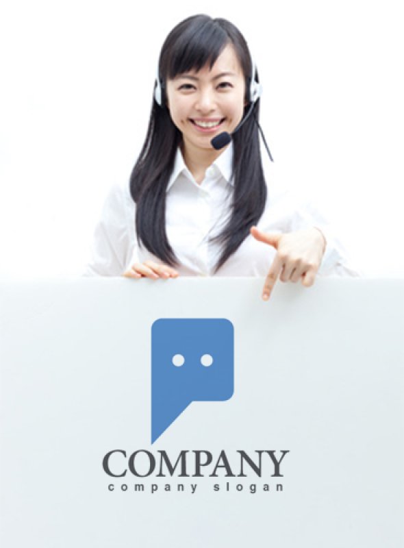 画像3: P・吹き出し・顔・アルファベット・ロゴ・マークデザイン3289 (3)