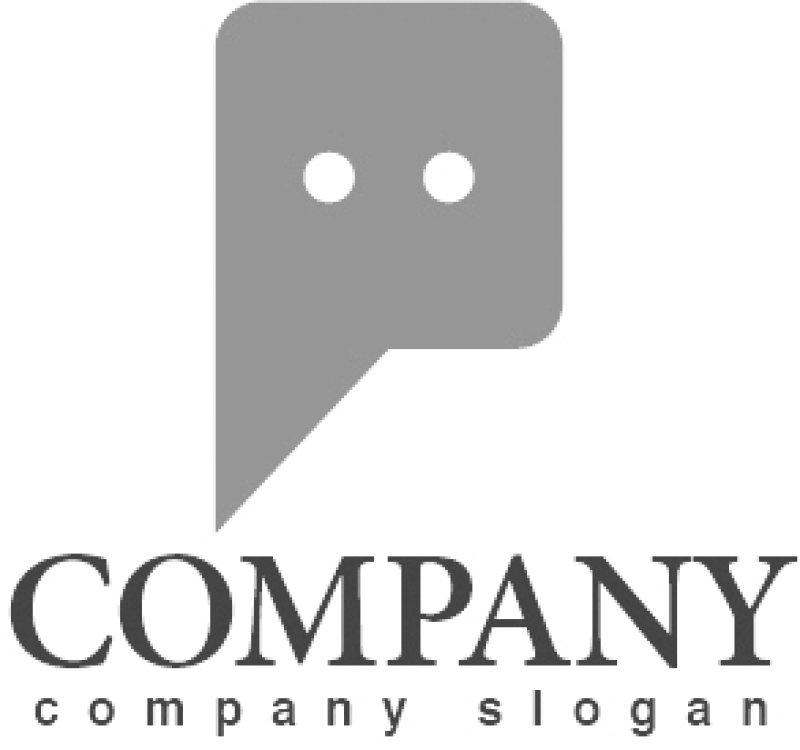 画像4: P・吹き出し・顔・アルファベット・ロゴ・マークデザイン3289 (4)