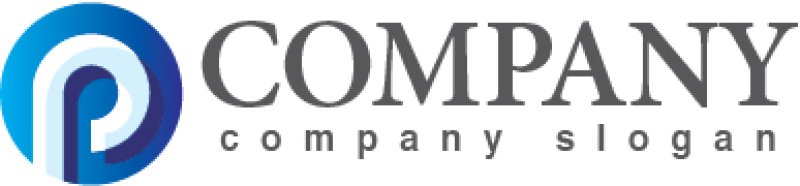 画像5: P・輪・シンプル・グラデーション・ロゴ・マークデザイン3291 (5)