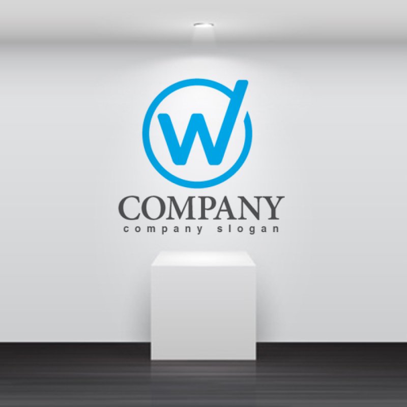画像2: W・輪・シンプル・アルファベット・ロゴ・マークデザイン3307 (2)