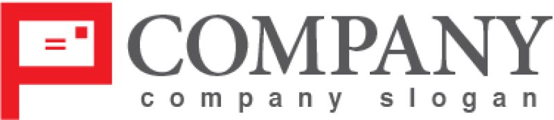 画像5: P・手紙・ハガキ・アルファベット・ロゴ・マークデザイン3313 (5)