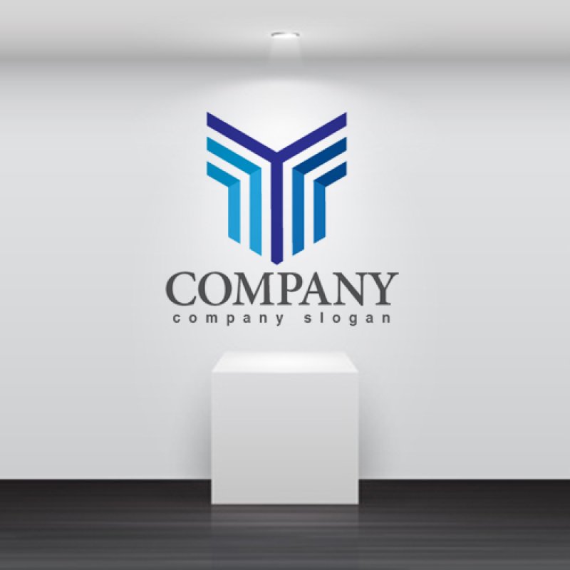 画像2: Y・線・シンプル・グラデーション・ロゴ・マークデザイン3320 (2)