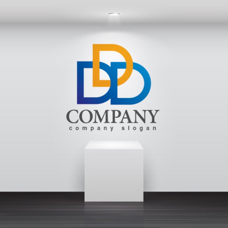 画像2: D・協力・繋がり・アルファベット・ロゴ・マークデザイン3346 (2)