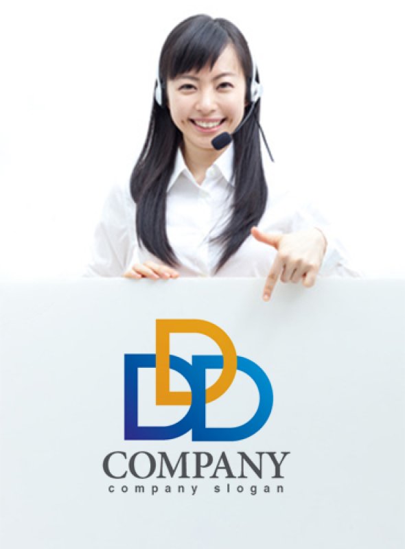 画像3: D・協力・繋がり・アルファベット・ロゴ・マークデザイン3346 (3)