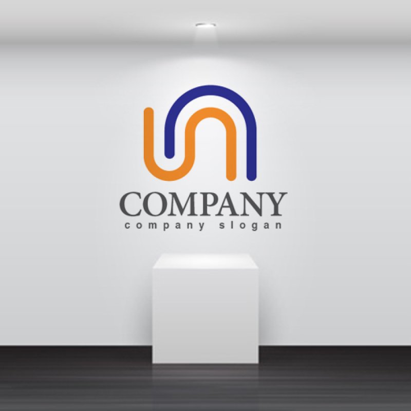 画像2: N・曲線・管・アルファベット・ロゴ・マークデザイン3347 (2)