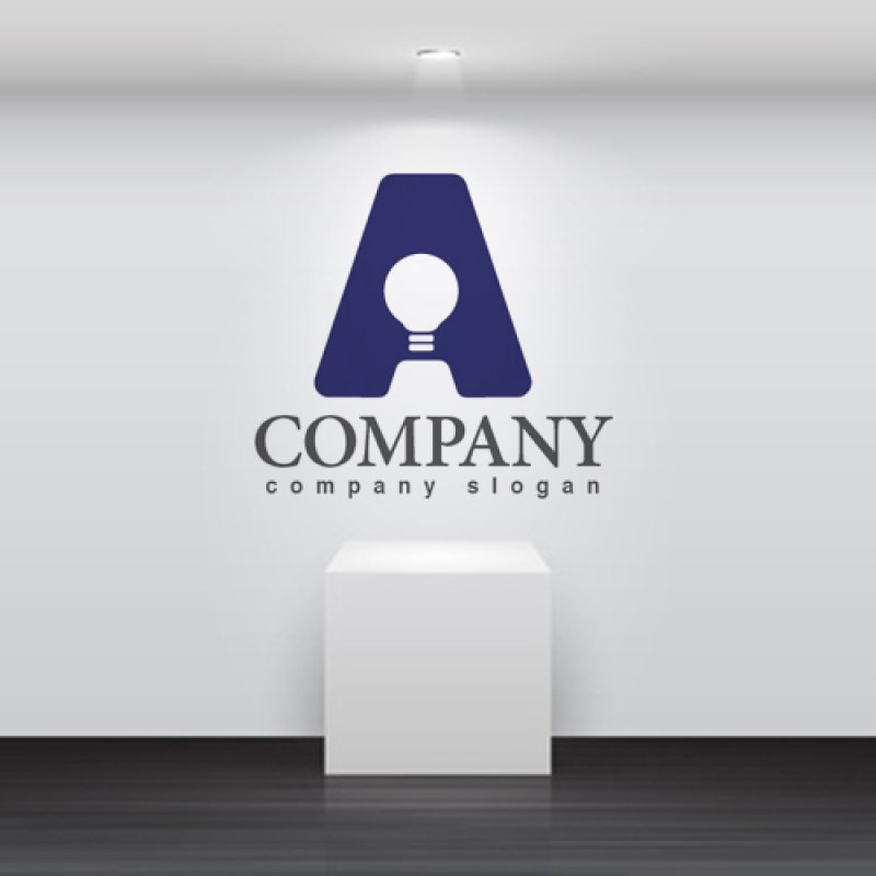 画像2: A・電球・ひらめき・アルファベット・ロゴ・マークデザイン3379 (2)