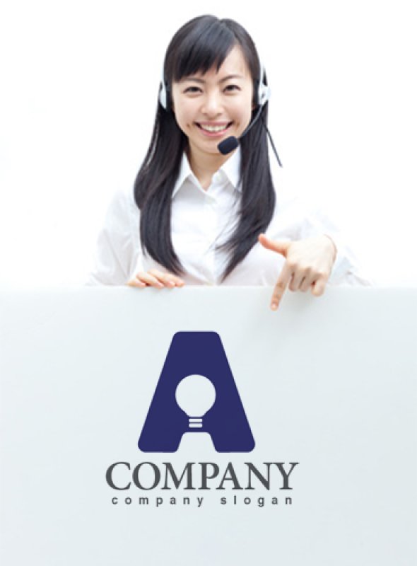 画像3: A・電球・ひらめき・アルファベット・ロゴ・マークデザイン3379 (3)