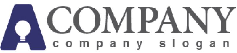 画像5: A・電球・ひらめき・アルファベット・ロゴ・マークデザイン3379 (5)