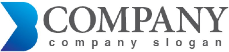 画像5: B・羽・前進・グラデーション・ロゴ・マークデザイン3387 (5)