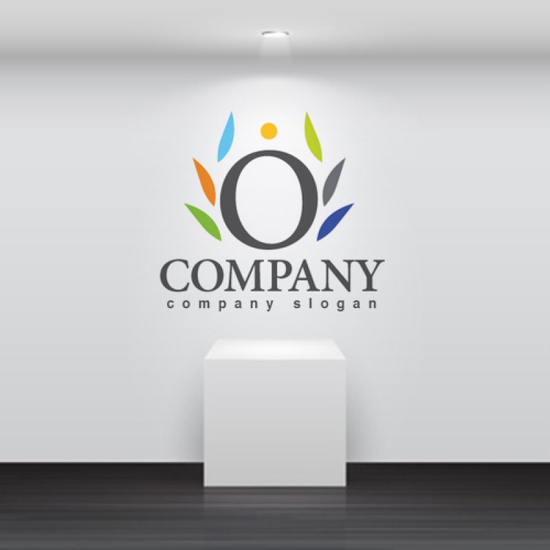 画像2: O・人・茂み・アルファベット・ロゴ・マークデザイン3399 (2)