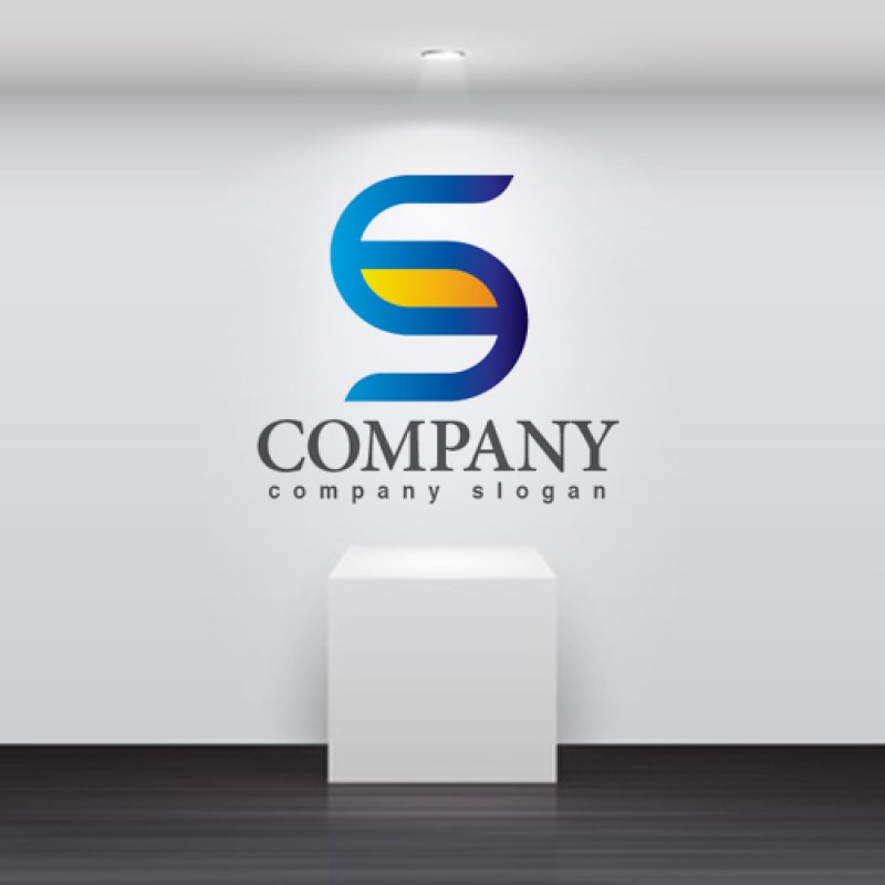 画像2: S・曲線・グラデーション・アルファベット・ロゴ・マークデザイン3408 (2)