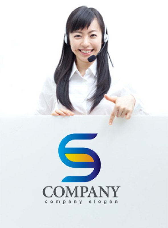 画像3: S・曲線・グラデーション・アルファベット・ロゴ・マークデザイン3408 (3)